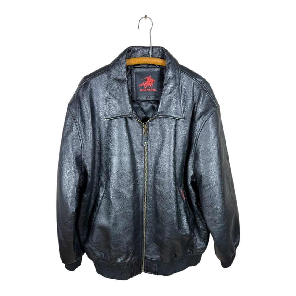Winchester Black Leather Jacket